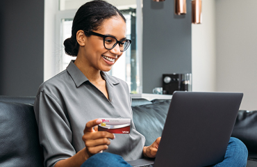 Woman with credit card